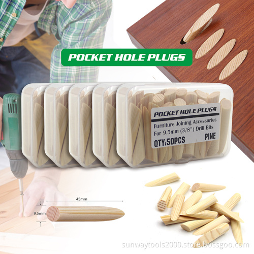 Wood Pocket Hole Plugs